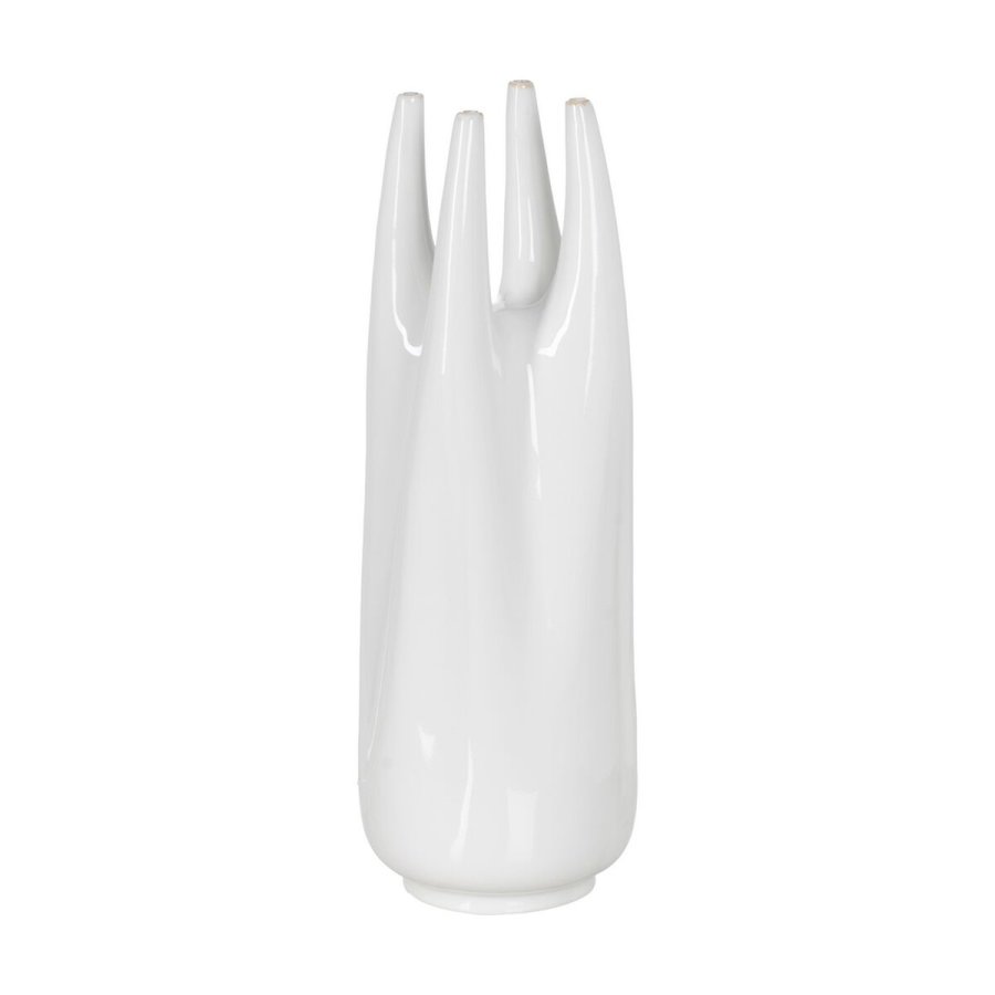 Vase Hvid Keramik 19,5 x 19,5 x 56 cm #1