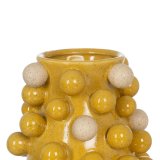 Vase Gul Hvid Keramik 21 x 21 x 26 cm #4