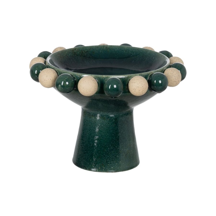 Borddekoration Hvid Grn Keramik #1