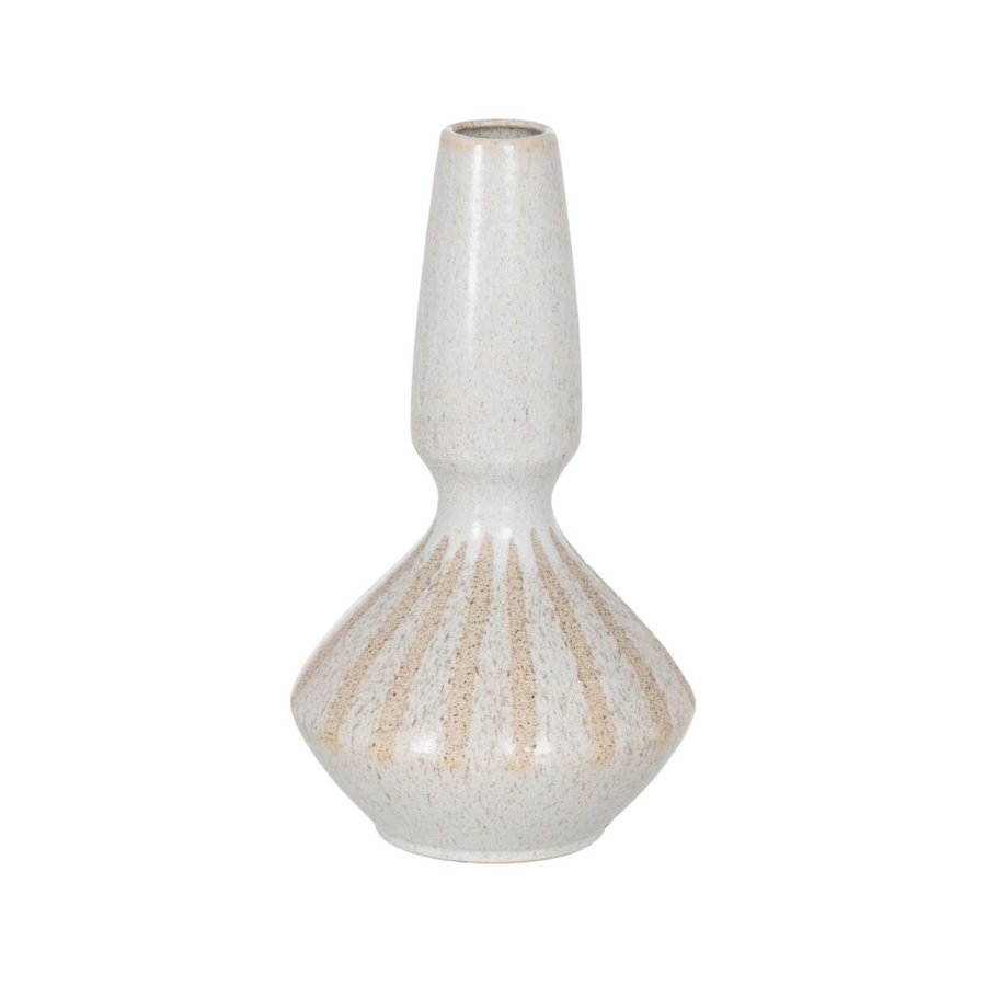 Vase Hvid Beige Keramik 21,8 x 21,8 x 40 cm #1