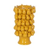 Vase Gul Keramik 23,5 x 23,5 x 40 cm #1