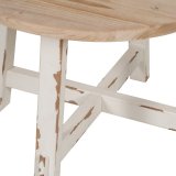 Sofabord Hvid Natur 60 x 60 x 45 cm #6