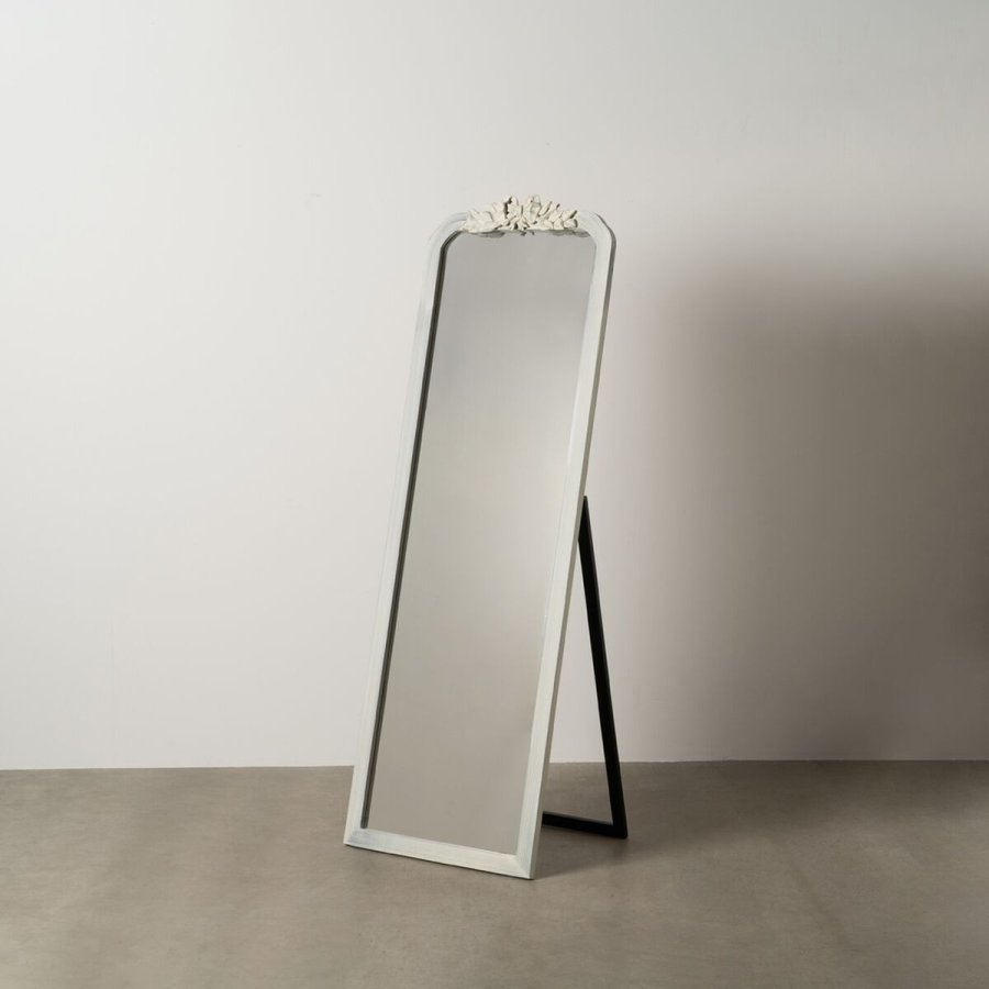 Fritstende spejl Hvid Krystal Paulonia tr 60 x 180 x 4 cm #5