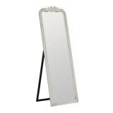 Fritstende spejl Hvid Krystal Paulonia tr 60 x 180 x 4 cm #1