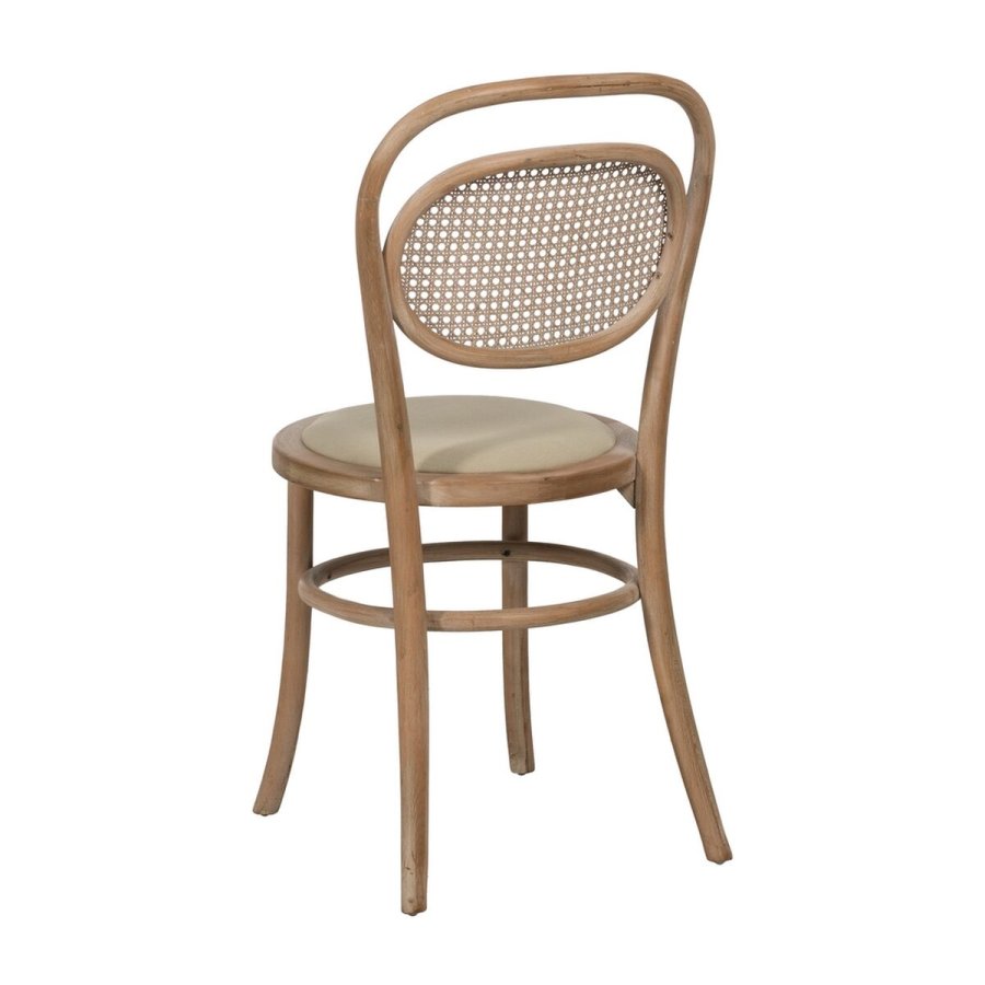Spisebordsstol Beige Natur Gummitr Bomuld Polyester 41 x 41 x 89 cm #4