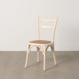 Spisebordsstol Fldefarvet Natur Spanskrr Elmetr 45 x 54 x 88,5 cm #2