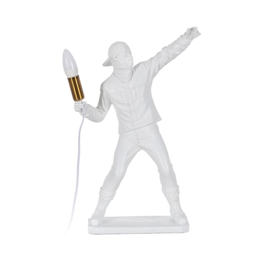 Bordlampe Hvid Harpiks #1