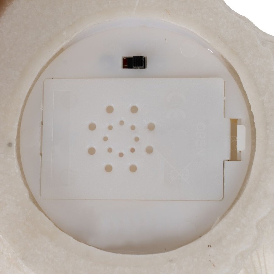 Bordlampe Hvid Harpiks Sten Sand 14,8 x 10,2 x 10,3 cm #5