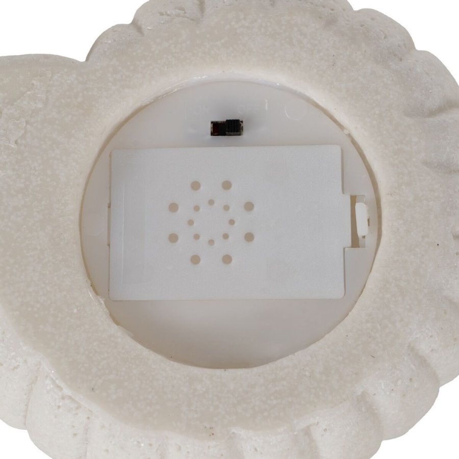 Bordlampe Hvid Harpiks Sten Sand 13,8 x 12 x 6 cm #5