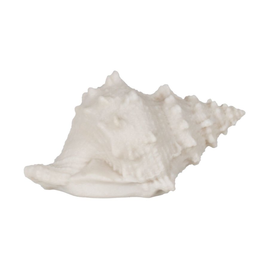 Bordlampe Hvid Harpiks Sten Sand 18 x 11,8 x 11 cm #1