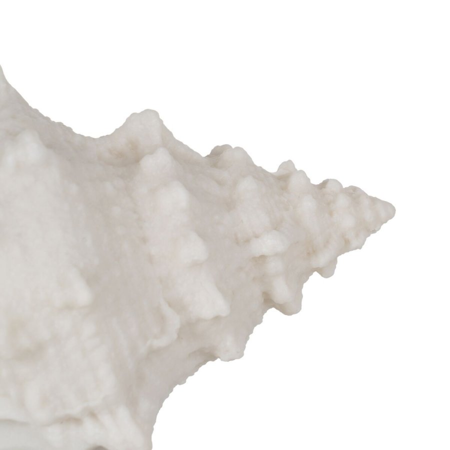 Bordlampe Hvid Harpiks Sten Sand 18 x 11,8 x 11 cm #3