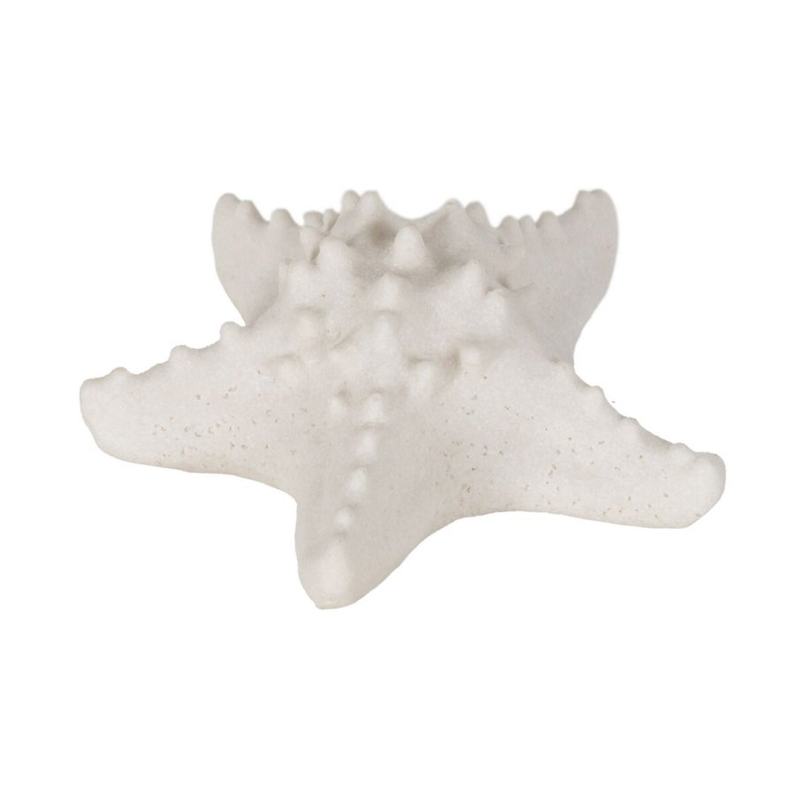 Bordlampe Hvid Harpiks Sten Sand 16,7 x 15,5 x 6,5 cm #1