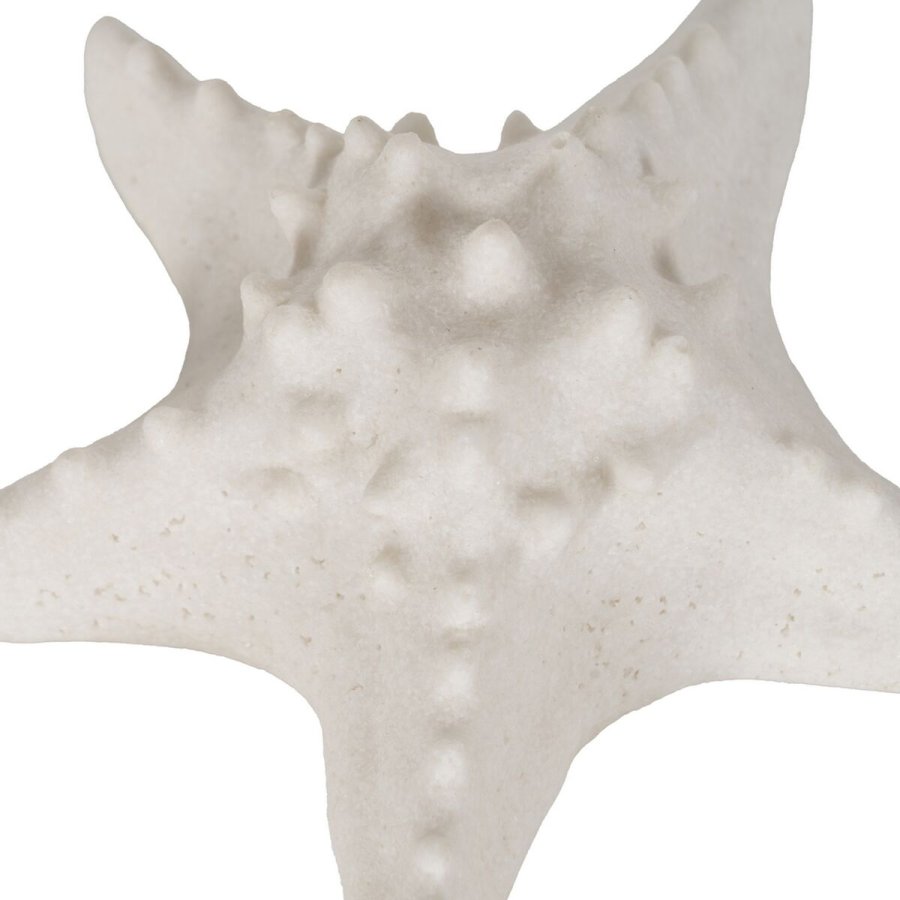 Bordlampe Hvid Harpiks Sten Sand 16,7 x 15,5 x 6,5 cm #2