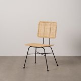 Spisebordsstol Sort Natur #1