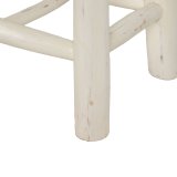 Stol Hvid Teak 120 x 30 x 45 cm #25