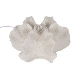 Bordlampe Hvid Harpiks Sten Sand 31,8 x 28 x 16,5 cm #1