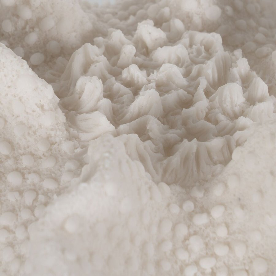 Bordlampe Hvid Harpiks Sten Sand 31,8 x 28 x 16,5 cm #2