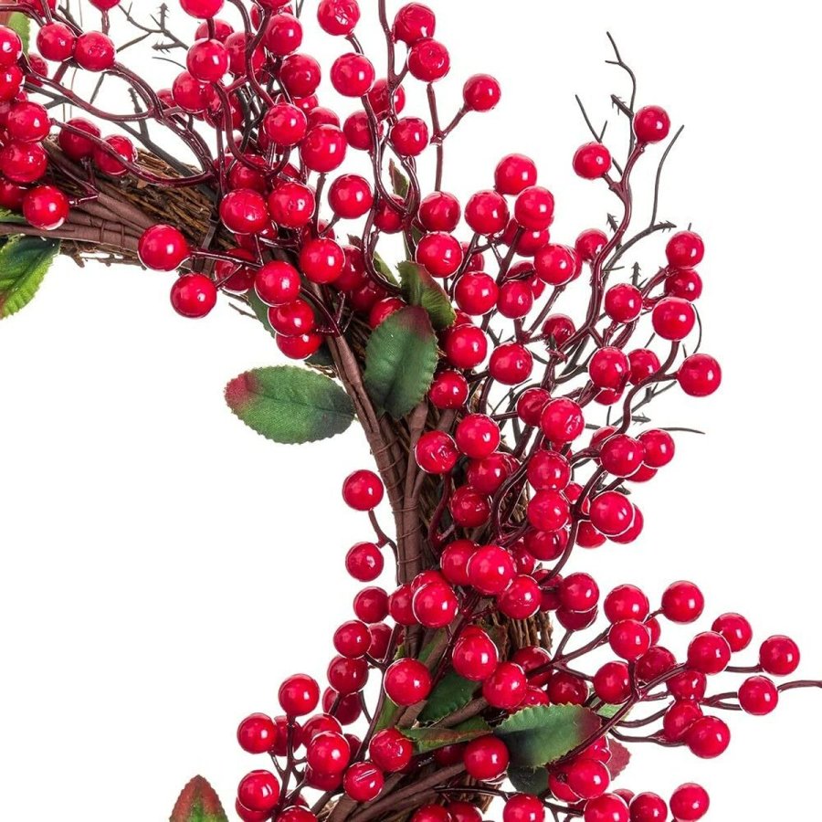 Adventskrans Rd Grn Spanskrr Plastik 45 x 45 cm #13