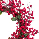 Adventskrans Rd Grn Spanskrr Plastik 45 x 45 cm #5