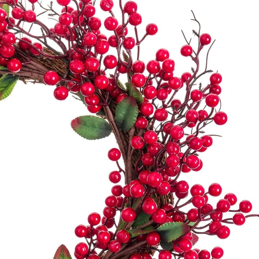 Adventskrans Rd Grn Spanskrr Plastik 45 x 45 cm #5