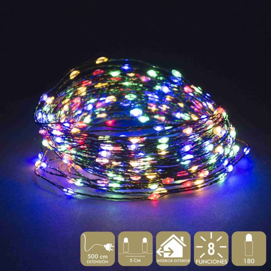 LED gardin Multifarvet Metal Plastik 15 X 8 X 9 CM #5