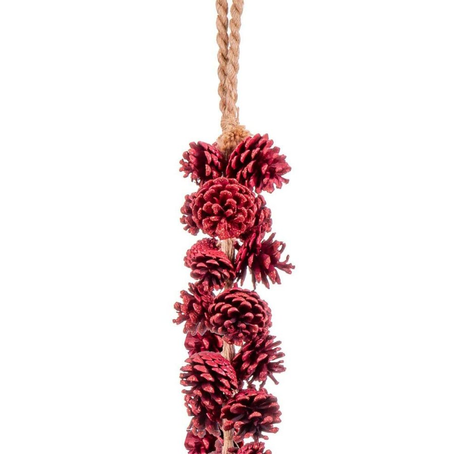 Julepynt Rd Ananas 110 cm #13
