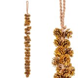 Julepynt Gylden Ananas 110 cm #9