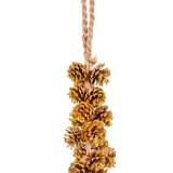 Julepynt Gylden Ananas 110 cm #13