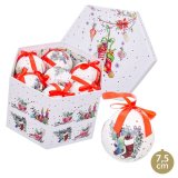Julekugler Multifarvet Papir Polyfoam  7,5 cm 21,5 X 25 X 16 CM (14 enheder) #5