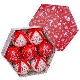 Julekugler Hvid Rd Papir Polyfoam Sne dukke 7,5 x 7,5 x 7,5 cm (7 enheder) #5