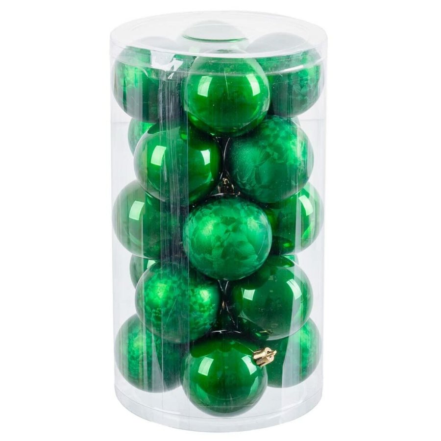 Julekugler Grn Plastik 6 x 6 x 6 cm (20 enheder) #5