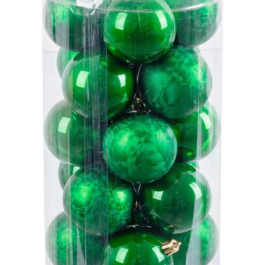 Julekugler Grn Plastik 6 x 6 x 6 cm (20 enheder) #9