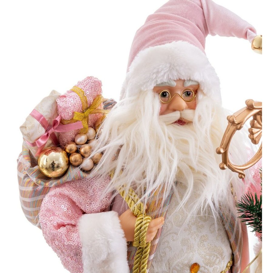 Julepynt Pink Plastik Polyesterharpisk Materiale 45 cm #17