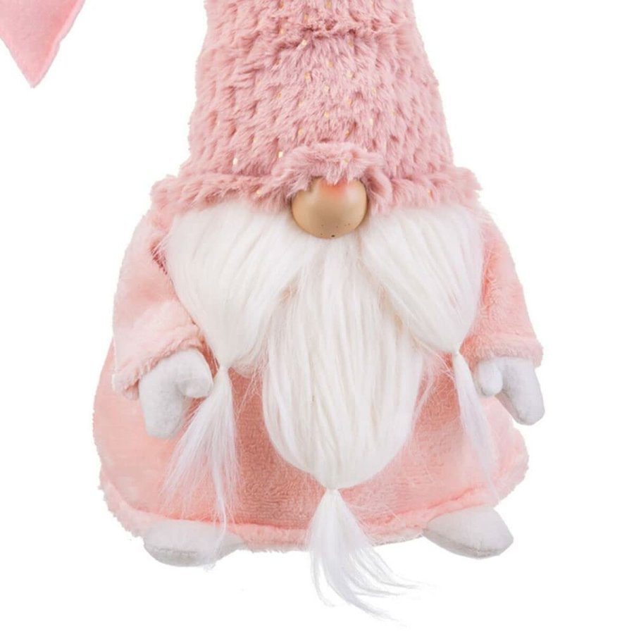 Julepynt Pink Polyesterharpisk Sand Polyfoam Materiale 16 x 17 x 39 cm #13