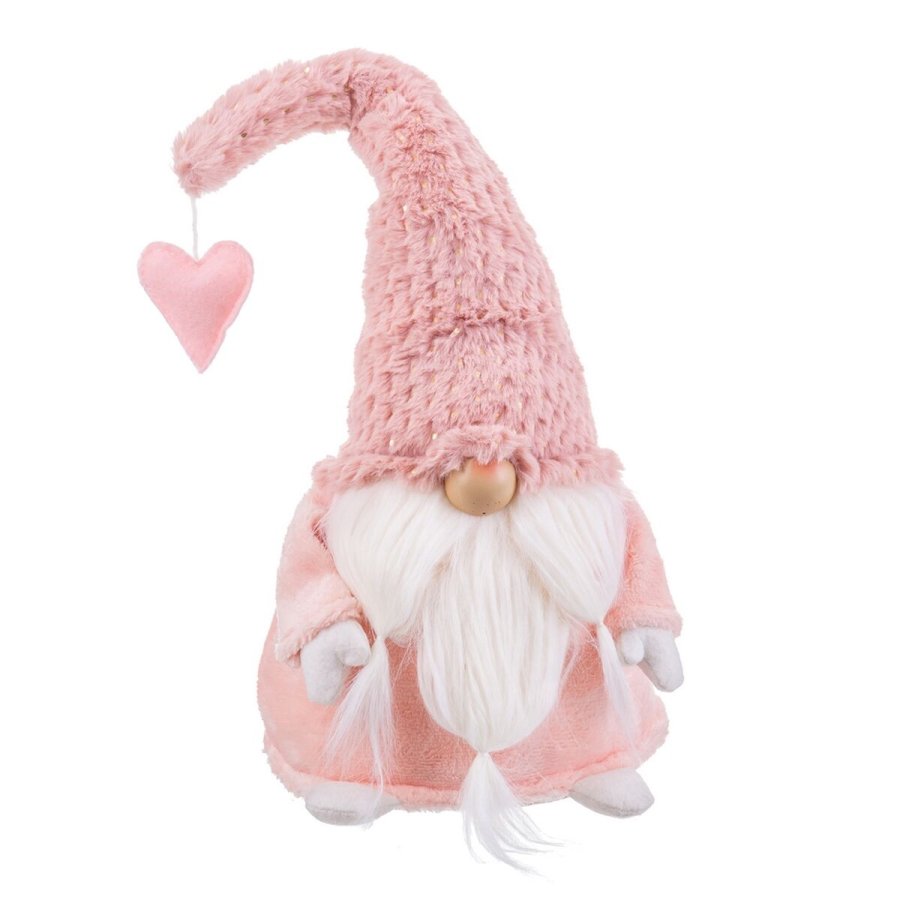 Julepynt Pink Polyesterharpisk Sand Polyfoam Materiale 16 x 17 x 39 cm #1