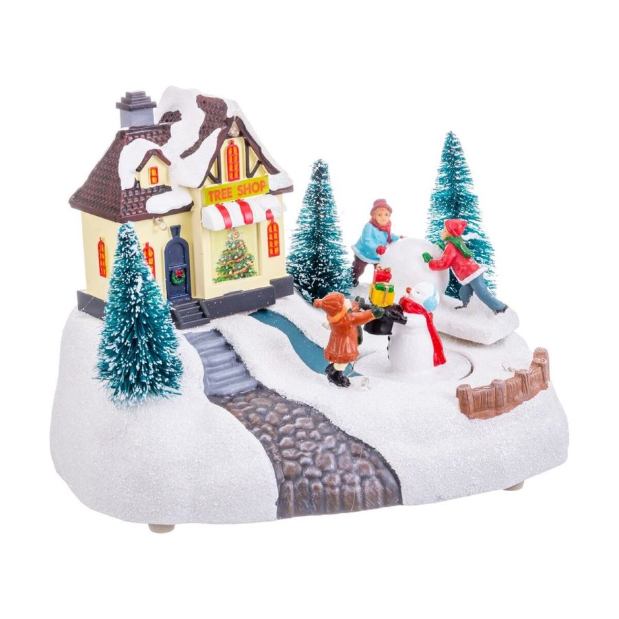 Julepynt Multifarvet Polyesterharpisk 20 x 14 x 15 cm #1