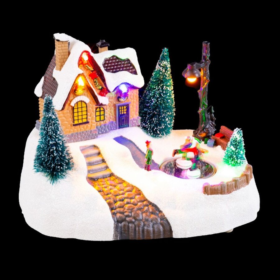 Julepynt Multifarvet Polyesterharpisk 20 x 14 x 15 cm #5