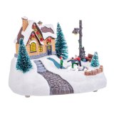Julepynt Multifarvet Polyesterharpisk 20 x 14 x 15 cm #1