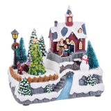 Julepynt Multifarvet Polyesterharpisk 20,5 x 15 x 16,3 cm #13