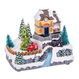 Julepynt Multifarvet Polyesterharpisk 20,5 x 15 x 16,3 cm #1
