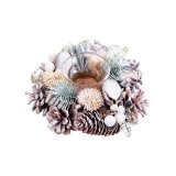 Julelys Holder Multifarvet Plastik Foam Ananas 16 x 16 x 7 cm #1