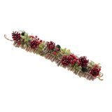 Drophng Jul Rd Multifarvet Spanskrr Plastik Foam Ananas 50 x 10 x 6 cm #5