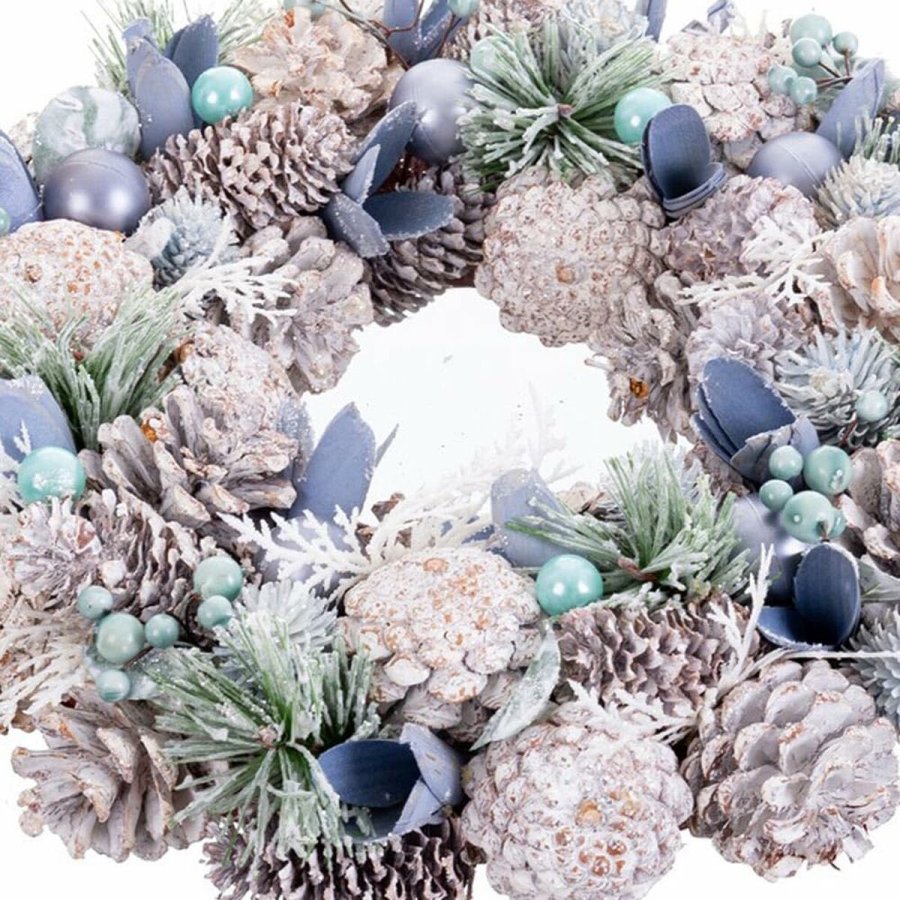 Adventskrans Bl Multifarvet Plastik Foam 26 x 26 x 7,5 cm #9