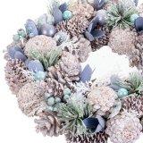 Adventskrans Bl Multifarvet Plastik Foam 26 x 26 x 7,5 cm #13