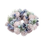 Adventskrans Bl Multifarvet Plastik Foam 26 x 26 x 7,5 cm #1