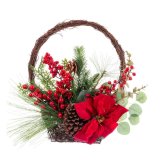 Julepynt Rd Multifarvet Spanskrr Plastik Ananas Kurv 43,18 cm #5