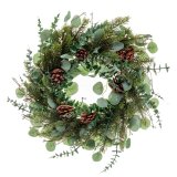 Adventskrans Grn Natur Plastik 60 cm #1