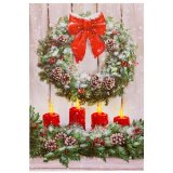 Maleri Jul Multifarvet Tr Lrred 40 x 60 x 1,8 cm #13