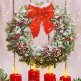 Maleri Jul Multifarvet Tr Lrred 40 x 60 x 1,8 cm #9