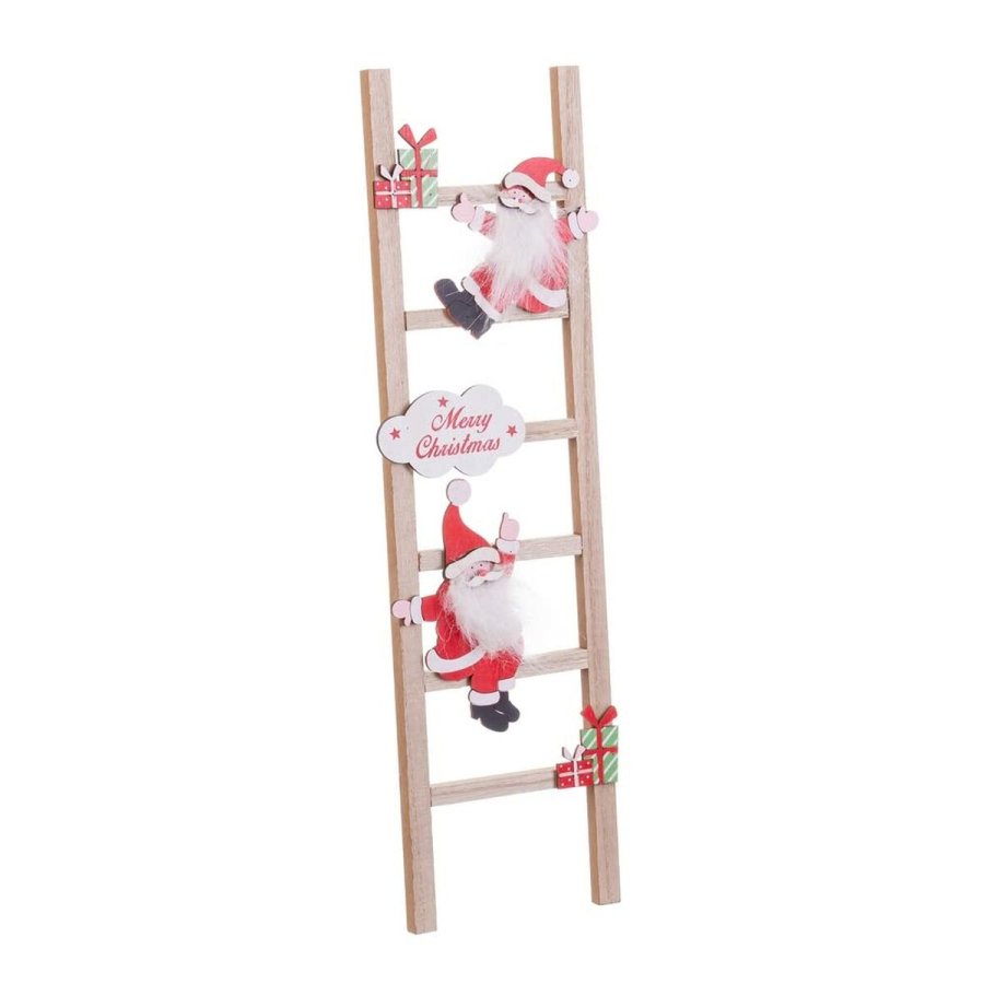 Julepynt Multifarvet Tr Trappe Julemanden 12 x 1,8 x 42 cm #5